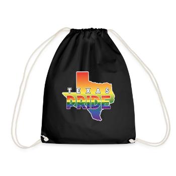 Carte Rainbow Design Texas pour Proud LGBT+ - Sac de sport léger - noir - Devant