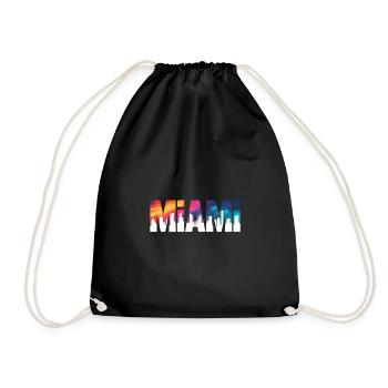 Miami - Logo de la ville cool - Sac de sport léger - noir - Devant