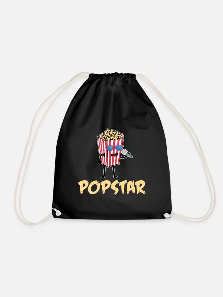 Popcorn - Turnbeutel - Schwarz