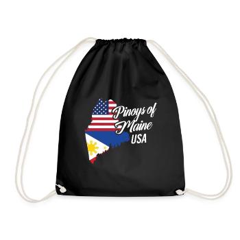 Filipinos of Maine Design für stolze Fil-Ams - Turnbeutel - Schwarz - Vorne