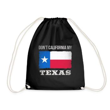 Schützt Texas Flagge - Design für stolze Texaner - Turnbeutel - Schwarz - Vorne