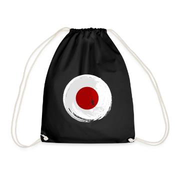 Drapeau du Japon utilisé Look Nihon Drapeau japonais - Sac de sport léger - noir - Devant