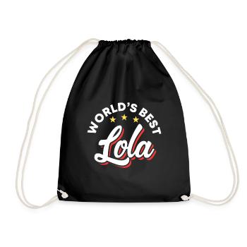 Das beste Lola Filipino Design für stolze Pinoys - Turnbeutel - Schwarz - Vorne