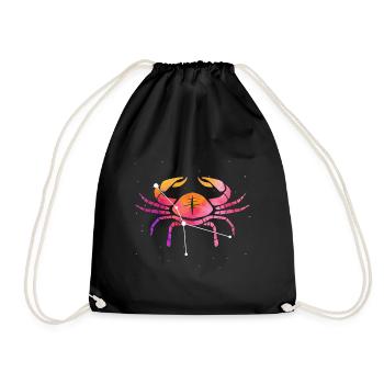 Cancer Signe astrologique Horoscope Astrologie - Sac de sport léger - noir - Devant
