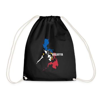 Bisaya design for Cebu Filipinos and Filipinas - Drawstring Bag - black - Front