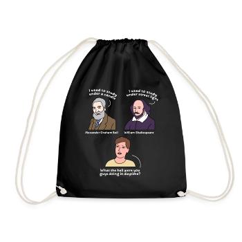 Student design for young proud Pinoys - Drawstring Bag - black - Front