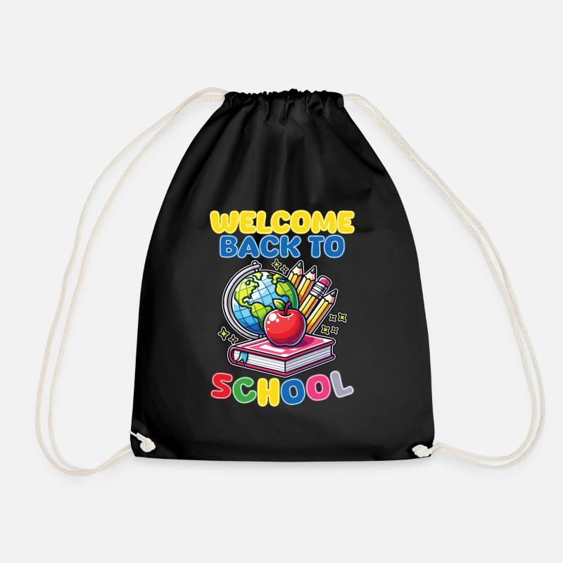 Welcome Back to School Design - Turnbeutel - Schwarz