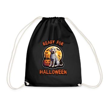 Ready for Halloween Labrador Retriever - Drawstring Bag - black - Front