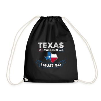 Weiter zu Texas Design für stolze Texaner - Turnbeutel - Schwarz - Vorne