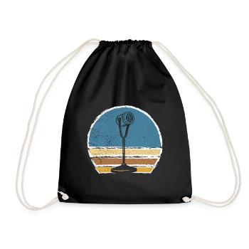 Rétro-tontechnicien Sound Vintage Audio Engineer - Sac de sport léger - noir - Devant