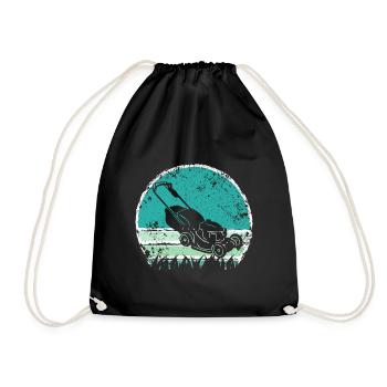 Tondeuses pelouse Tondeuse Jardin Jardinier - Sac de sport léger - noir - Devant