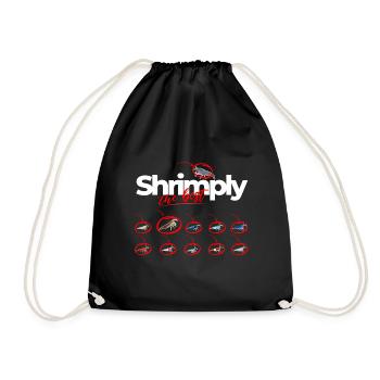Shrimp The Best Pet Design for Proud Shrimp Fans - Drawstring Bag - black - Front