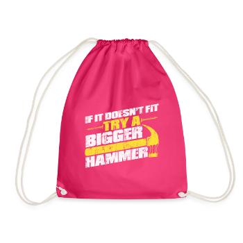 Zimmermann Tischler Schreiner - Turnbeutel - Fuchsia - Vorne