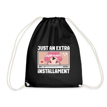 Juste un épisode supplémentaire de manga d’anime japonais - Sac de sport léger - noir - Devant