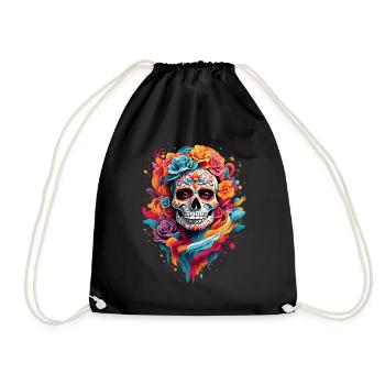 MYSTIC-SHIRT: Day Of The Dead - Turnbeutel - Schwarz - Vorne
