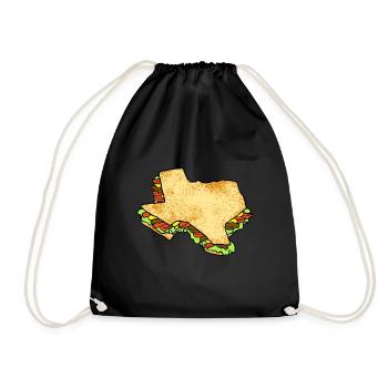 Fajita Map Design pour les amoureux du Texas - Sac de sport léger - noir - Devant