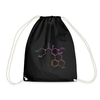 LSD Molecule Bicycle Day Acid Chemistry Drugs Drug - Sac de sport léger - noir - Devant