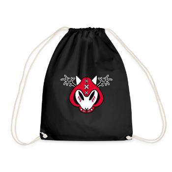 Ekushaman - Drawstring Bag - black - Front