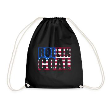 Conception de rouleaux de carbone aux États-Unis pour les conducteurs de diesel - Sac de sport léger - noir - Devant