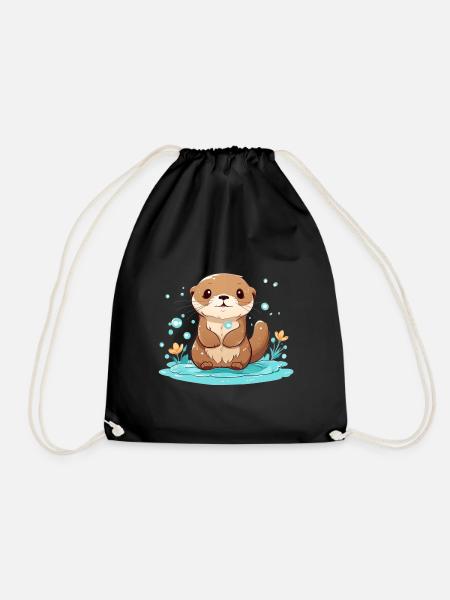 Baby Otter - Turnbeutel - Schwarz
