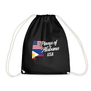 Filipinos of Alabama Design für stolze Fil-Ams - Turnbeutel - Schwarz - Vorne