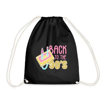 90s 90s - Drawstring Bag - black - Front