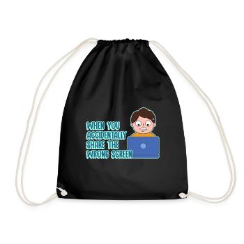 Conception de blagues de partage d’écran de travail pour Proud Pinoys - Sac de sport léger - noir - Devant