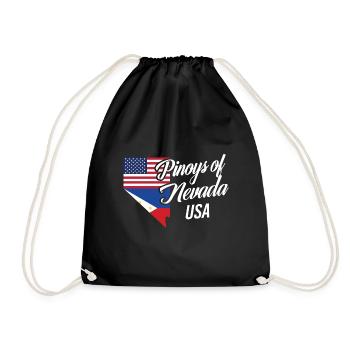 Filipinos von Nevada Design für stolze Fil-Ams - Turnbeutel - Schwarz - Vorne