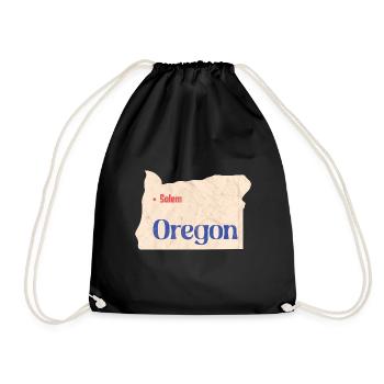 Hauptstadt Oregon Design für stolze Oregonianer - Turnbeutel - Schwarz - Vorne