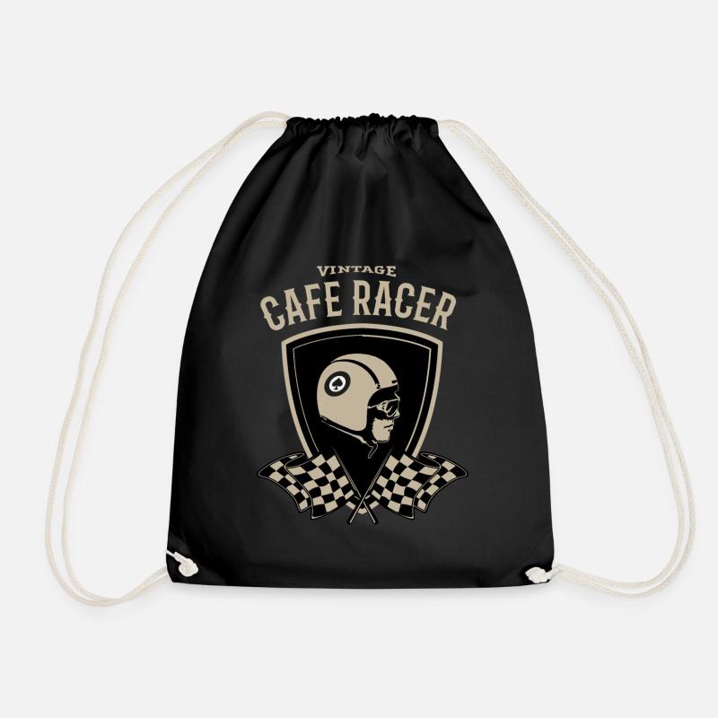 Cafe Racer Logo - Turnbeutel - Schwarz