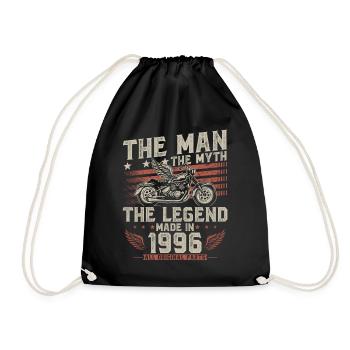 1996 Vintage Homme Mythe Légende Moto - Sac de sport léger - noir - Devant