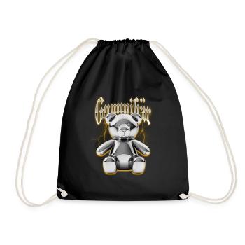 Ourson en gélatine - Sac de sport léger - noir - Devant