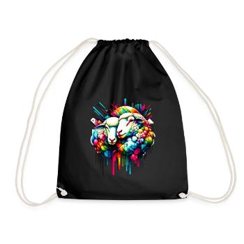 Technicolor Dreams - Neon Sheep - Turnbeutel - Schwarz - Vorne