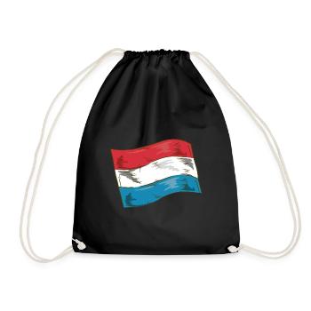Drapeau luxembourgeois Drapeau luxembourgeois Accueil - Sac de sport léger - noir - Devant