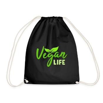 Mode de vie végétalien pour les fiers végétaliens - Sac de sport léger - noir - Devant