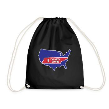 Tennessee Design für patriotische Tennesseaner - Turnbeutel - Schwarz - Vorne