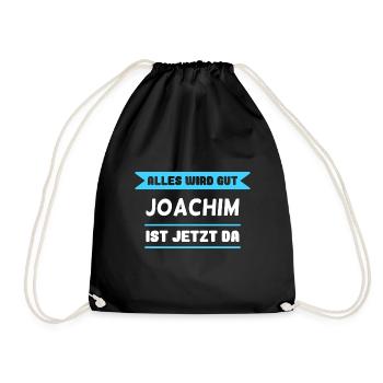 Joachim Name Design für stolze Joachims - Turnbeutel - Schwarz - Vorne