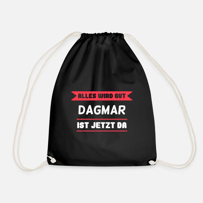 Dagmar Name Design für stolze Dagmars - Turnbeutel - Schwarz