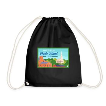 Rhode Island Fil-Am Design pour Proud Pinoys - Sac de sport léger - noir - Devant
