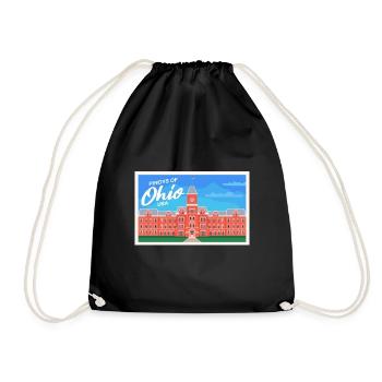 Ohio Fil-Am Design for Proud Pinoys - Drawstring Bag - black - Front