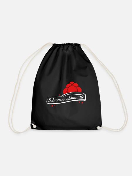 Schwarzwaldmaidle Design für Schwarzwälderinnen - Turnbeutel - Schwarz