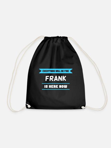 Frank Name Spruch für stolze Franken - Turnbeutel - Schwarz
