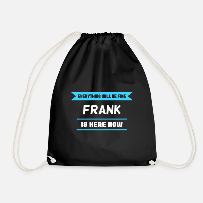 Frank Name Spruch für stolze Franken - Turnbeutel - Schwarz