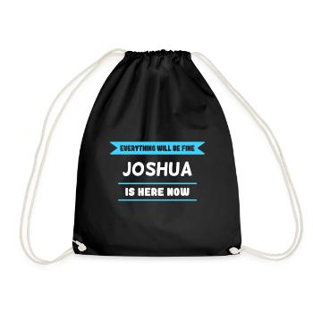 Joshua Name Saying für stolze Joshuas - Turnbeutel - Schwarz - Vorne