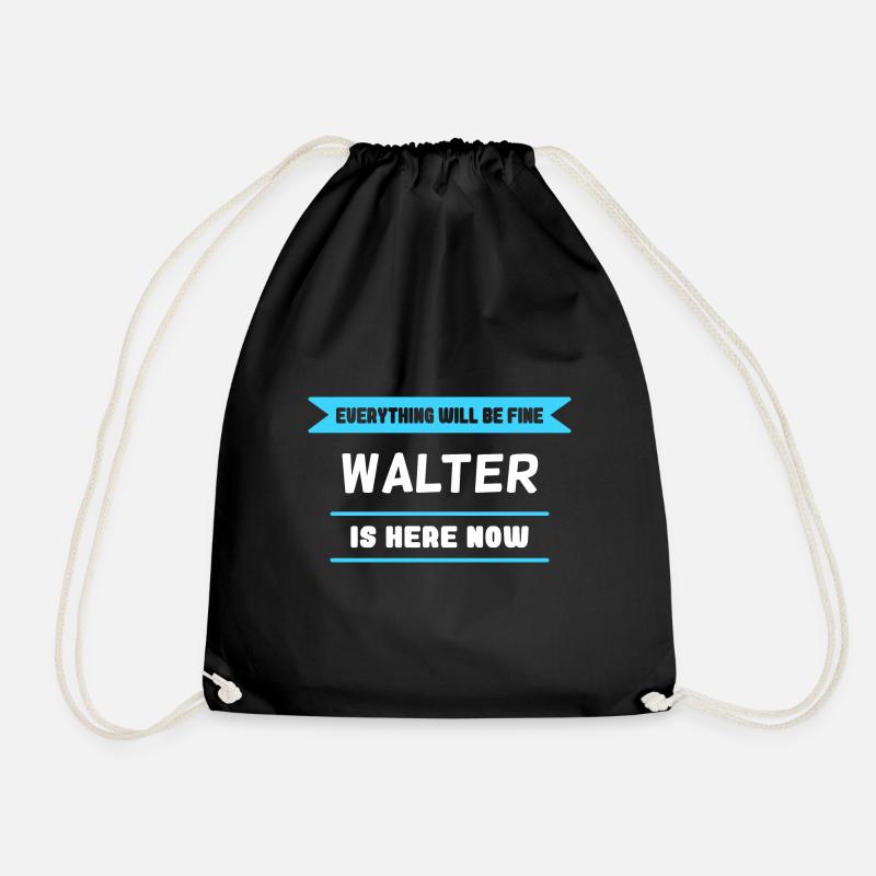 Walter Name Spruch für stolze Walters - Turnbeutel - Schwarz