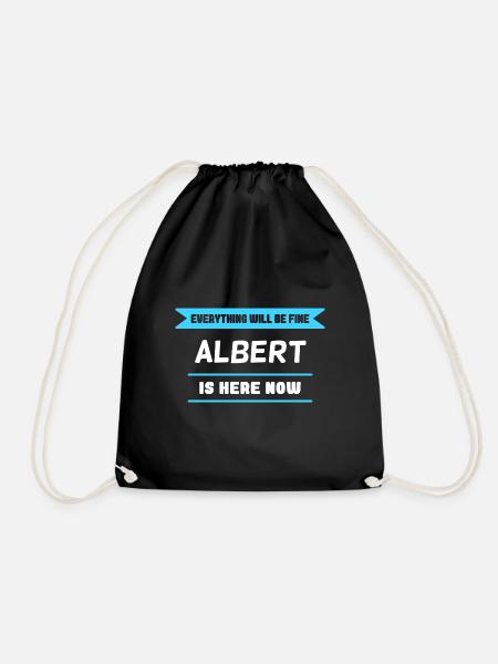 Albert Name Spruch für stolze Alberts - Turnbeutel - Schwarz