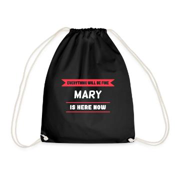Mary Name Saying für stolze Marys - Turnbeutel - Schwarz - Vorne