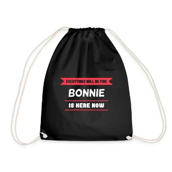 Bonnie Name Saying für stolze Bonnies - Turnbeutel - Schwarz - Vorne