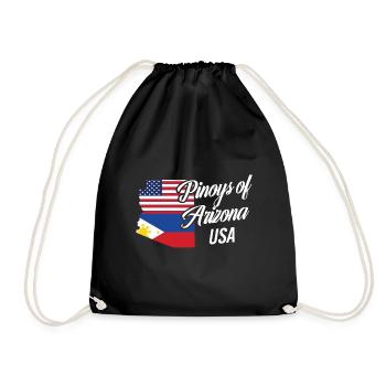 Filipinos of Arizona Design für stolze Fil-Ams - Turnbeutel - Schwarz - Vorne