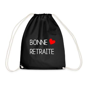 RETRAITE. BONNE RETRAITE. JOYEUSE RETRAITE - Sac de sport léger - noir - Devant